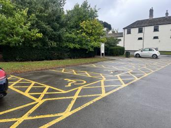 Disabled parking spaces in car park 1 - Courtyard