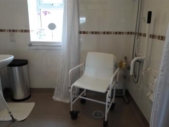 Mobile shower chair available