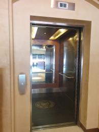 Interior view of lift 