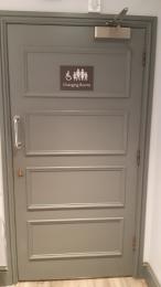 Accessible changing room entrance