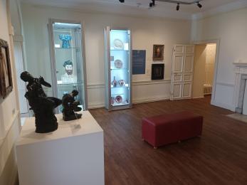 De Morgan Gallery with sculpture and ceramics