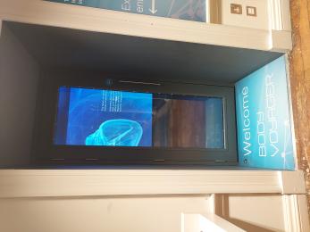 The entrance to Body Voyager from the dental collection on level 5. The door is 863mm wide