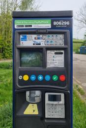 The car park ticket machine