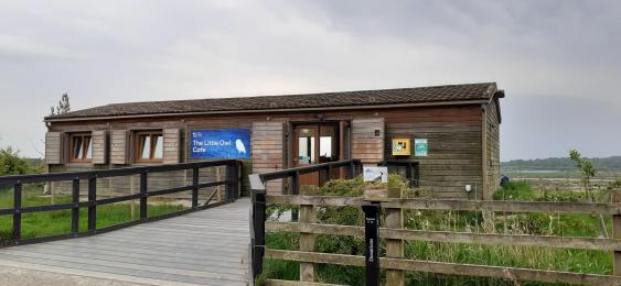 The ramp and main entrance to the Little Owl Café 
