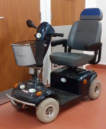 The mobility scooter available for hire at RSPB St Aidan's