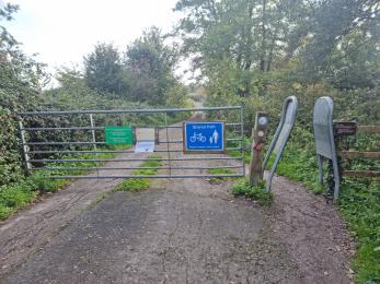 RADAR key access gate, with bicycle gate on right
