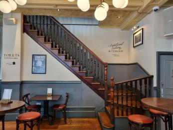 Stairs to the upstairs function room