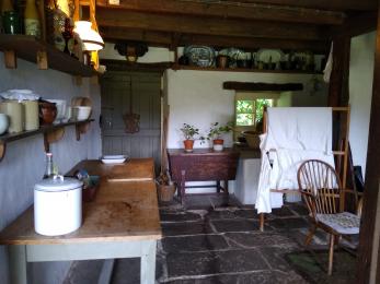 Inside Pickard's Cottage.