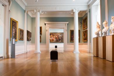 View of the Naples Gallery showing artworks 