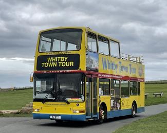 The wheelchair Accessible Whitby Tour bus that’s connects train passengers to the wonderful town attractions.