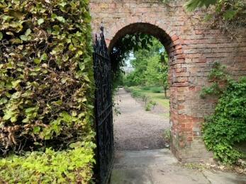 Walled Garden entrance/exit to the William and Mary (sunken pond) Garden
