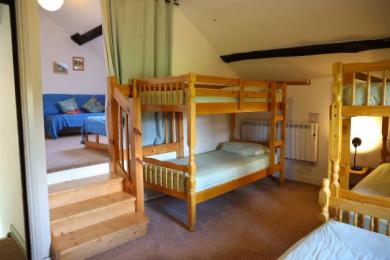 Upstairs bedrooms (2bed- singles; 6 bed- 2 bunks and 2 singles)