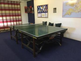 Space around table tennis table.