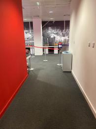Entrance to Media Lounge from accessible route