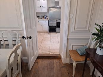 Access to the kitchen from the Dining Room