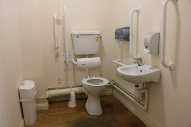 Accessible toilet in the FEPOW building