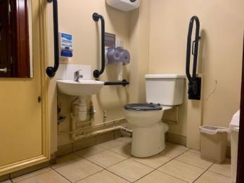Accessible toilet in the house 