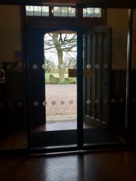 Automatic front doors