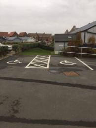 Two disabled parking bays