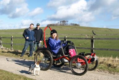 Hire our off-road wheelchair to explore the Peak District countryside with family and friends