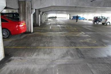 Ocean Terminal's car park with disabled spaces available.