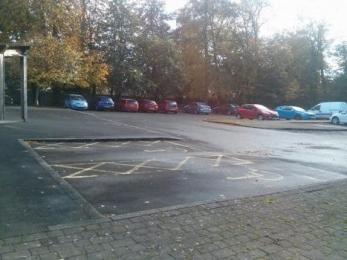 Photograph of Cottage car park and disabled parking spaces