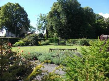 View of the Victorian garden at Burns Cottage