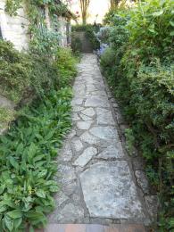Crazy paving path to the front door