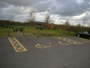 Three accessible parking bays are available, free for blue badge holders