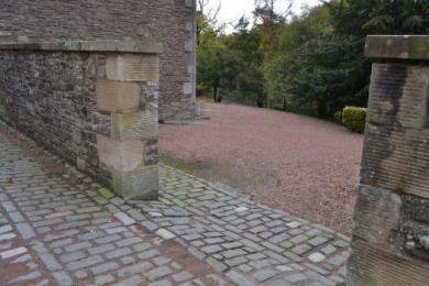 Disabled entrance to Robert Owen's Garden