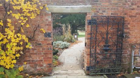 Entrance to Walled Garden through gate