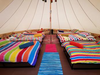 Raised Festival Tent Beds