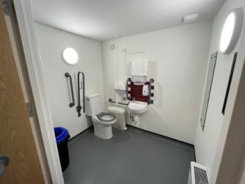Inside the First Floor Accessible Toilet