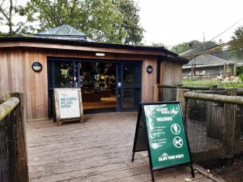 The gift shop doorway, which is the entrance to Wildlife World