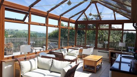 Guest Conservatory at Robin Hill Farm Cottages