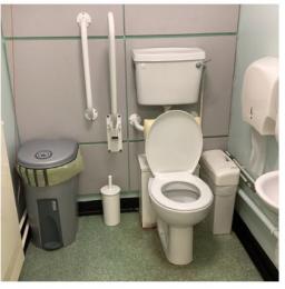 Accessible WC at main entrance reception area