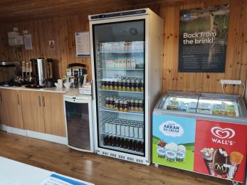 Refreshment Kiosk - view inside from counter
