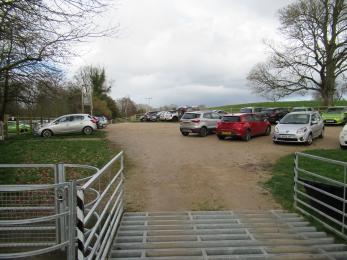 Main gravel car park (without accessible parking)