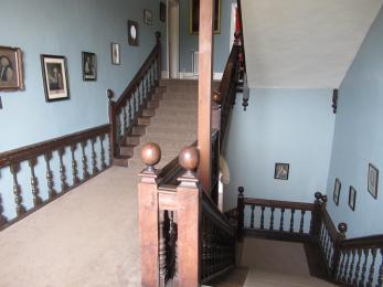 Bishop's Palace Staircase, first floor landing by Hurd Library