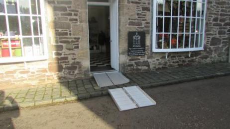 Portable ramp access to the Village Store