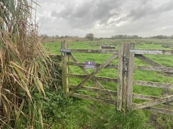 Wooden field gate 