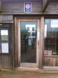 Door to visitor centre