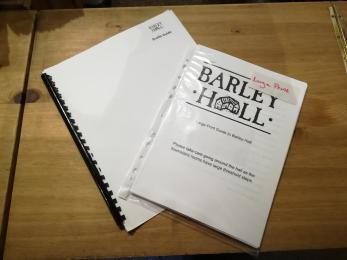 Braille and large print text guides.