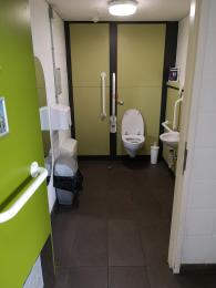 The accessible toilet on the ground floor