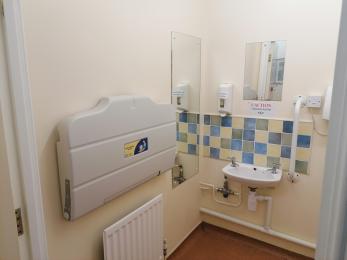 Accessible Toilet with Baby Changing