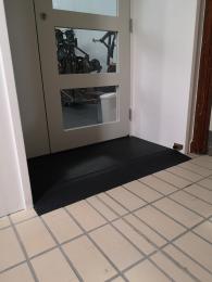 Access ramp to gym door