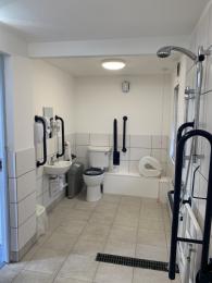 Accessible bathroom with shower 