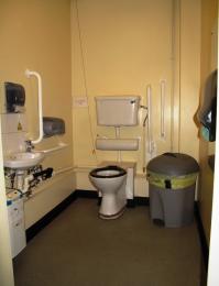 Main entrance disabled toilet