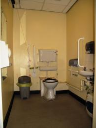 Lower ground floor disabled toilet