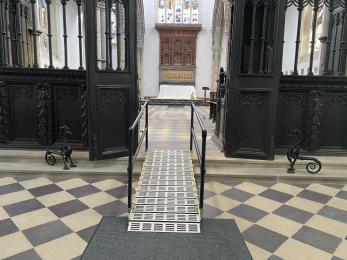 Ramp leading into main area of the Chapel